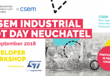 STMicroelectronics Developer Workshop 2018 | Neuchâtel – 21 Sept 2018