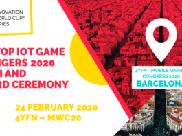 THE TOP34 IOT START-UPS 2020 AT 4YFN20 11th INNOVATION WORLD CUP