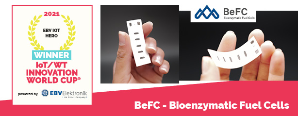 BeFC - Bioenzymatic Fuel Cells winner 4 EBV IOT HERO 2021