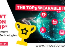 HERE ARE THE WORLD´S TOP5 WEARABLE TECHPRENEURS 2021 AND EBV IOT HERO 2021! top5 ebv iot hero and wearable startups 12th iot7wt innovation world cup at wteu21