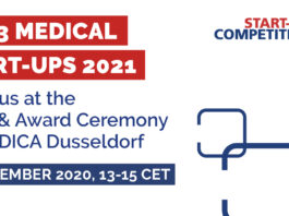 HERE ARE THE TOP3 MEDICAL START-UPS 2021 OF THE 10th MEDICA Start-up COMPETITION! TOP3 Medical Start-ups 2021