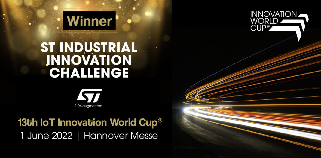 Winner of the ST Industrial Innovation Challenge 2022 - 13th IoT Innovation World Cup at Hannover Messe