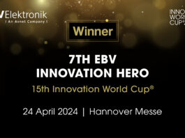 EBV Elektronik Announces Winner of EBV Innovation Hero 2024 at Hannover Messe